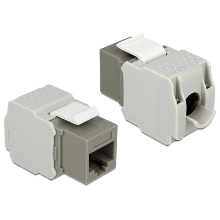 Delock Keystone Modul RJ45 Buchse - LSA Cat.6 UTP grau