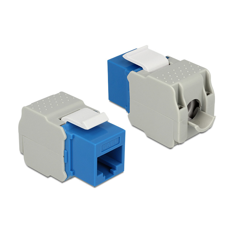 Delock Keystone Modul RJ45 Buchse - LSA Cat.6 UTP blau