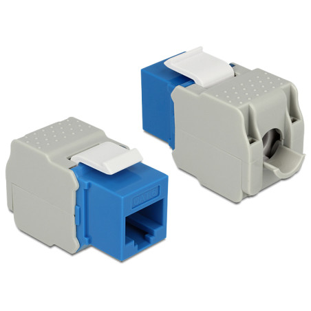 Delock Keystone Modul RJ45 Buchse - LSA Cat.6 UTP blau