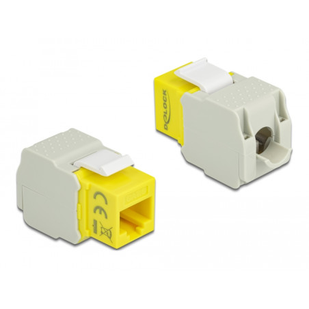 Delock Keystone Modul RJ45 Buchse - LSA Cat.6 UTP gelb