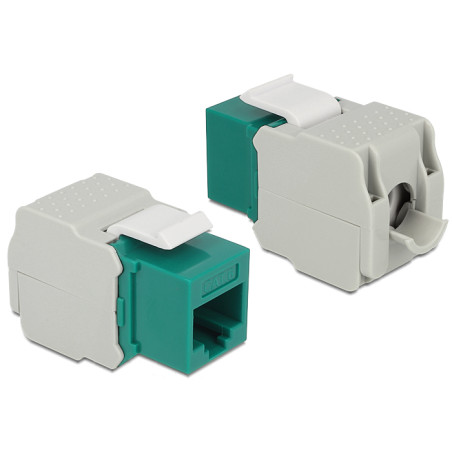 Delock Keystone Modul RJ45 Buchse - LSA Cat.6 UTP grün