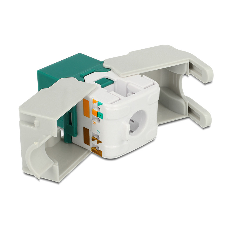 Delock Keystone Modul RJ45 Buchse - LSA Cat.6 UTP grün