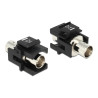 Delock Keystone Modul BNC Buchse zu BNC Buchse 50 Ohm schwarz