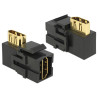 Delock Keystone Modul HDMI Buchse - HDMI Buchse 90° gewinkelt schwarz