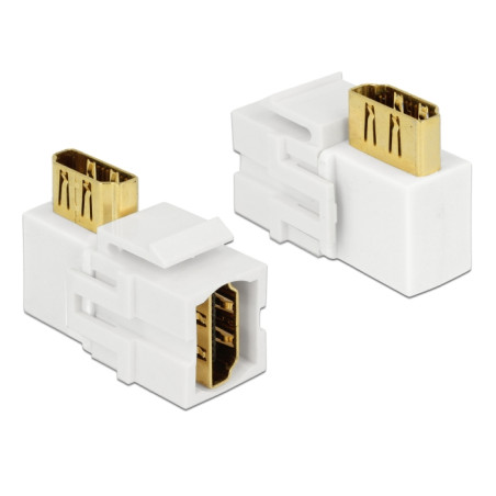 Delock Keystone Modul HDMI Buchse - HDMI Buchse 90° gewinkelt weiß