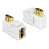 Delock Keystone Modul HDMI Buchse - HDMI Buchse 90° gewinkelt weiß