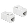 Delock Keystone Modul RJ45 Buchse - RJ45 Buchse Cat.6 UTP weiß
