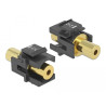Delock Keystone Modul Klinkenbuchse 3,5 mm 4 Pin - Klinkenbuchse 3,5 mm 4 Pin vergoldet schwarz