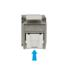 Delock Keystone Modul RJ45 Buchse - LSA Cat.6A STP Staubschutz