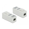 Delock Keystone Modul mini DisplayPort Buchse - mini DisplayPort Buchse