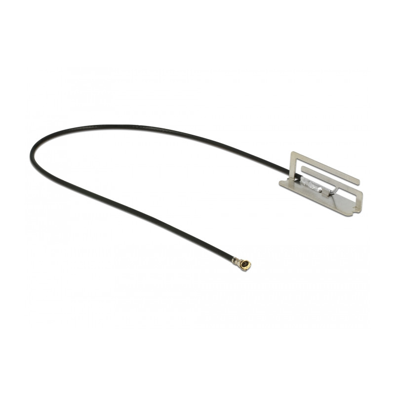 Delock WLAN 802.11 ac/ax/a/h/b/g/n Antenne I-PEX Inc., MHF® 4L Stecker 1,6 dBi 1.13 12 cm PIFA intern