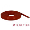 Delock Feuerfester Schutzschlauch silikonbeschichtet 10 m x 10 mm rot