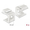 Delock Keystone Abdeckung weiß mit 8 mm Durchführung 4 Stück