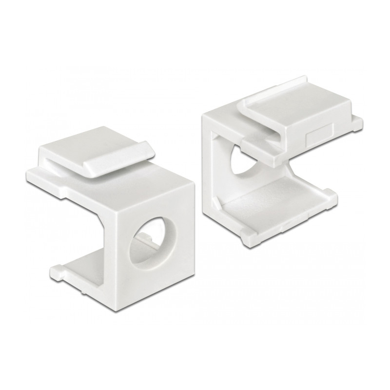 Delock Keystone Abdeckung weiß mit 8 mm Durchführung 4 Stück