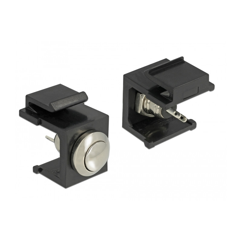Delock Keystone Drucktaster schwarz