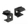 Delock Keystone Abdeckung schwarz mit 8 mm Durchführung 4 Stück