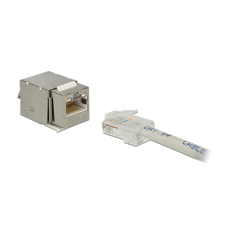 Delock Keystone Modul RJ45 Secure Cat.6 - LSA