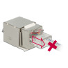 Delock Keystone Modul RJ45 Secure Cat.6 - LSA