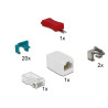 Delock RJ45 Secure Clip Starter Set 20 Stück