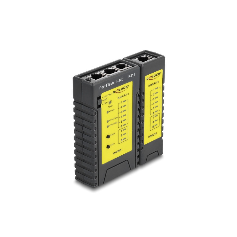 Delock Kabeltester RJ45 / RJ12 + Portfinder