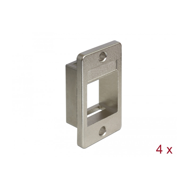 Delock Keystone Halterung für Gehäuse 4 Stück