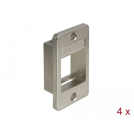 Delock Keystone Halterung für Gehäuse 4 Stück