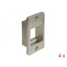 Delock Keystone Halterung für Gehäuse 4 Stück
