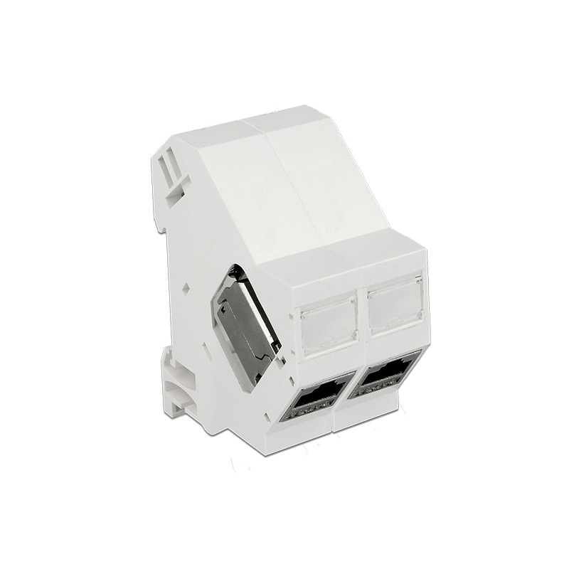 Delock Keystone Halterung für Hutschienen 180°