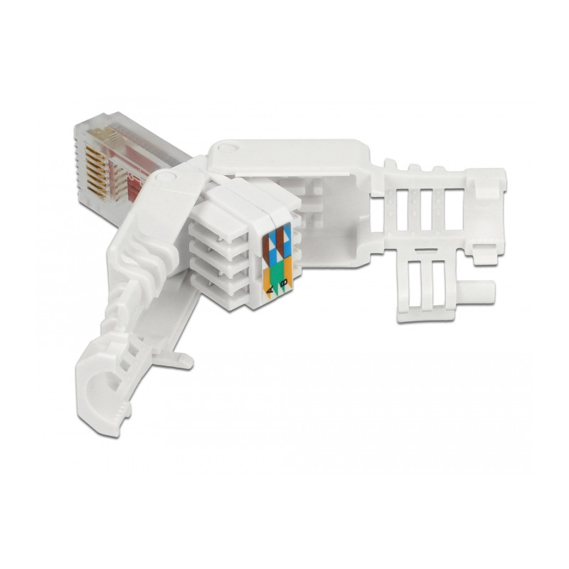 Delock RJ45 Stecker Cat.6 UTP werkzeugfrei 2 Stück