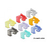 Delock RJ45 Reparatur Clip 16 Stück (2 Stück pro Farbe)