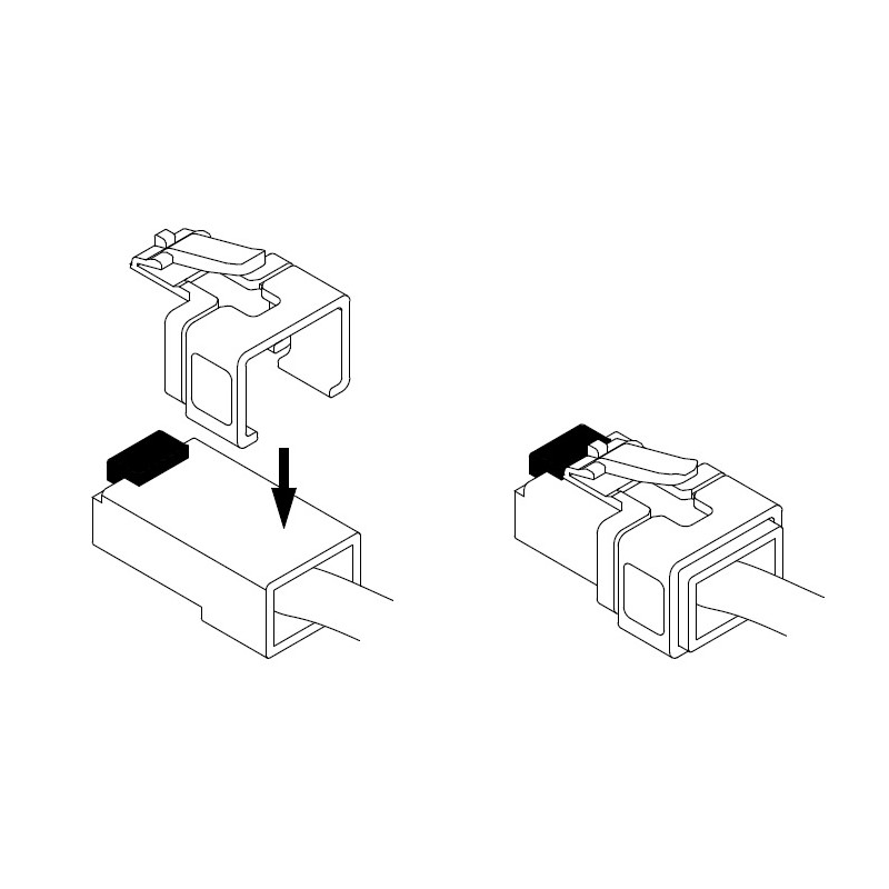 Delock RJ45 Reparatur Clip 16 Stück (2 Stück pro Farbe)