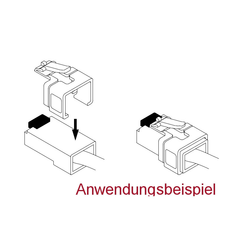 Delock RJ45 Reparatur Clip 40 Stück Set 1 (rot, blau, grün, gelb)
