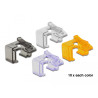 Delock RJ45 Reparatur Clip 40 Stück Set 2 (transparent, schwarz, violett, orange)