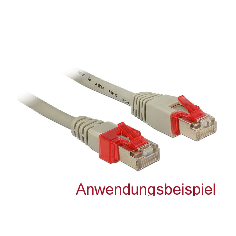 Delock RJ45 Reparatur Clip 40 Stück Set 2 (transparent, schwarz, violett, orange)