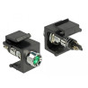 Delock Keystone LED grün 6 V, schwarz
