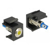 Delock Keystone LED gelb 6 V flach, schwarz