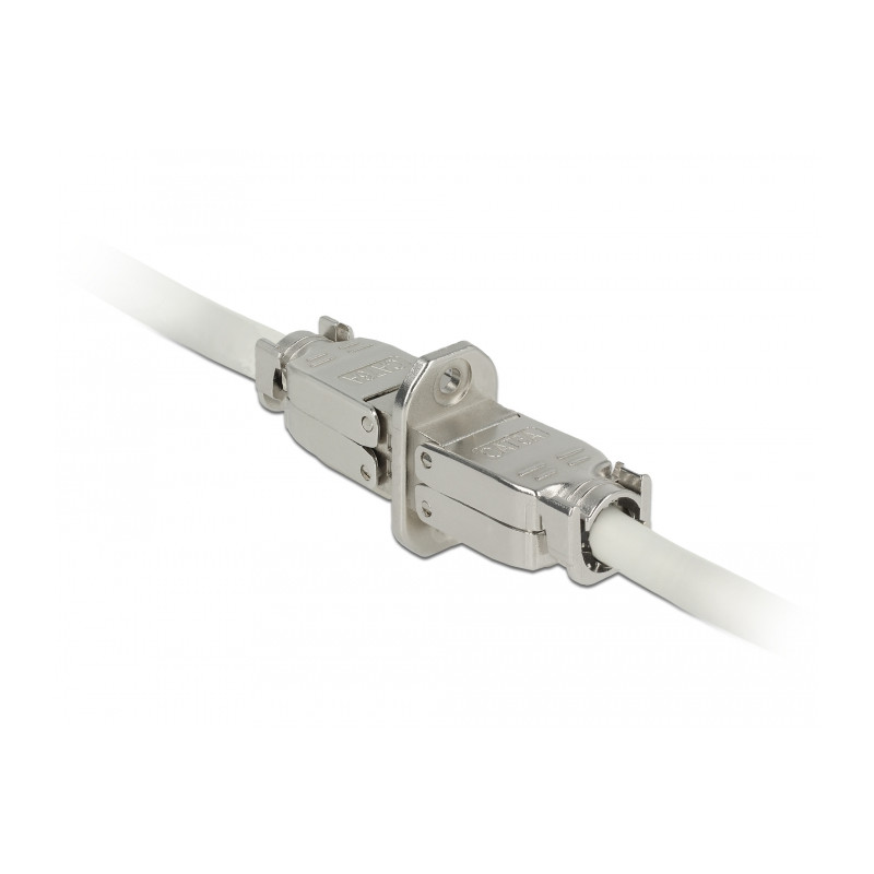 Delock Verbinder für Netzwerkkabel Cat.6A STP werkzeugfrei zum Einbau