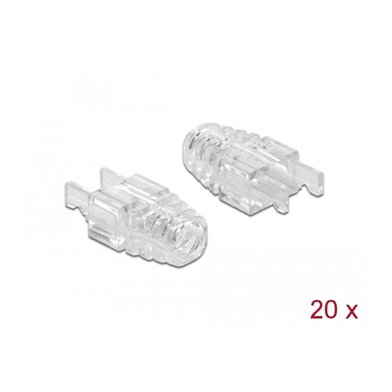 Delock Knickschutz für RJ45 Crimp+Cut+Curve Stecker 20 Stück