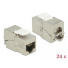 Delock Keystone Modul RJ45 Buchse - LSA Cat.6A STP kompakt 24 Stück