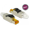 Delock RJ45 Stecker feldkonfektionierbar Cat.8.1 Metall