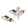 Delock RJ45 Stecker feldkonfektionierbar Cat.8.1 Metall gewinkelt