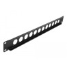 Delock 19″ D-Typ Patchpanel 12 Port schwarz