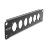 Delock 10″ D-Typ Patchpanel 6 Port schwarz