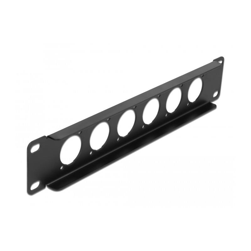 Delock 10″ D-Typ Patchpanel 6 Port schwarz