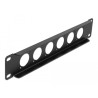 Delock 10″ D-Typ Patchpanel 6 Port schwarz