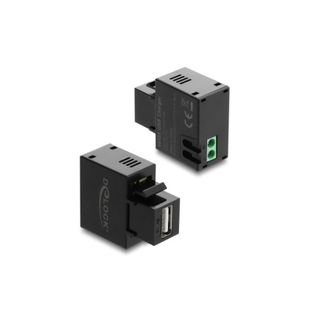 Delock Keystone Modul mit USB Typ-A Ladebuchse 5 W schwarz