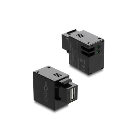 Delock Keystone Modul mit USB Typ-A Ladebuchse 10,5 W schwarz