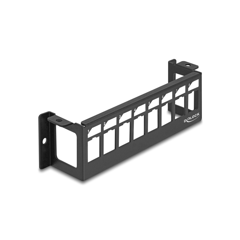 Delock Keystone Halterung 8 Port Panel Aufbau horizontal