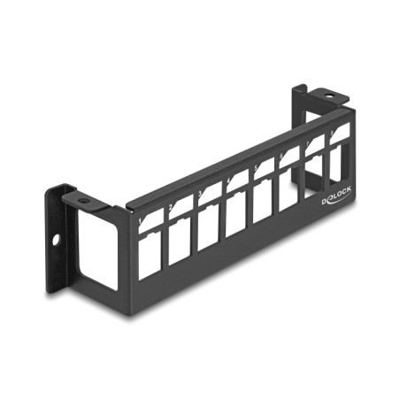 Delock Keystone Halterung 8 Port Panel Aufbau horizontal
