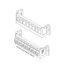 Delock Keystone Halterung 8 Port Panel Aufbau horizontal